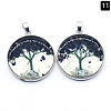 Synthetic Blue Goldstone Pendants PW-WGDCF81-07-1