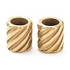 Ion Plating(IP) 304 Stainless Steel European Beads STAS-B011-07G-1