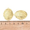 Brass Oval Locket Pendants KK-B156-02G-3