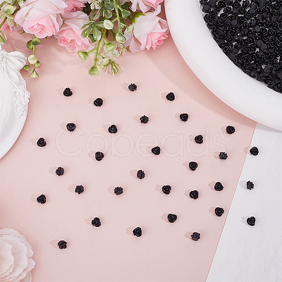 200Pcs Opaque Resin Cabochons CRES-ME0001-05-1