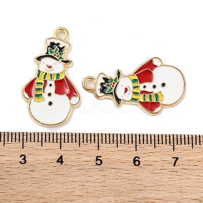 Christmas Theme Rack Plating Alloy Pendants LS-FIND-M020-04G-07-1