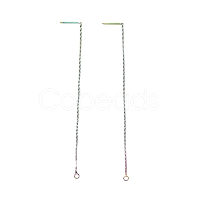 Ion Plating(IP) 304 Stainless Steel Stud Earring Finding LS-STAS-E161-07RC-1