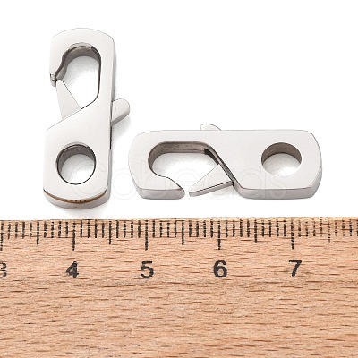 304 Stainless Steel Lobster Claw Clasps STAS-A151-03P-1