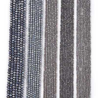 Electroplate Glass Beads Strands EGLA-A044-P3mm-B10-1