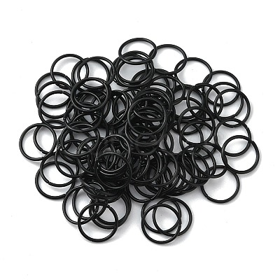 100Pcs Baking Paint Zinc Alloy Open Jump Rings FIND-WH0032-85B-06-1