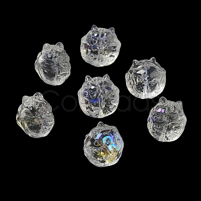 Transparent Glass Beads GLAA-D025-05L-1