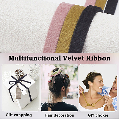 5m Velvet Ribbon for Sewing Decoration OCOR-WH20007-20B-1