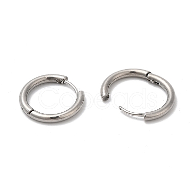 Tarnish Resistant 202 Huggie Hoop Earrings with 304 Stainless Steel Pins for Women EJEW-Q767-02F-P-1