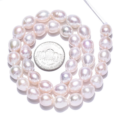 Natural Cultured Freshwater Pearl Beads Strands PEAR-N012-09D-1
