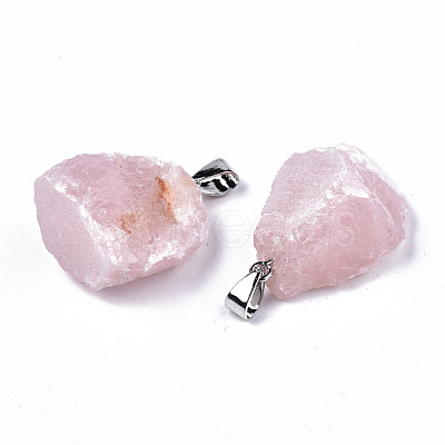 Rose Quartz Pendants G-N326-79-1