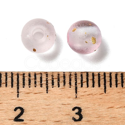 Frosted Transparent Acrylic Beads OACR-F013-12J-1