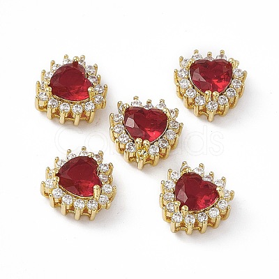 Rack Plating Brass Micro Pave Cubic Zirconia Beads KK-C007-12G-02-1