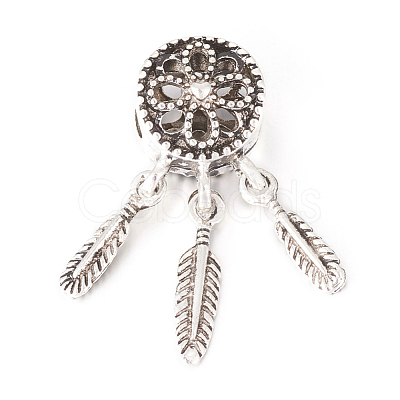 Alloy European Beads PALLOY-O091-01AS-1