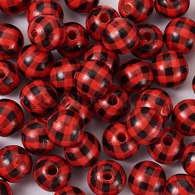Natural Wooden Beads WOOD-TAC0010-05B-1
