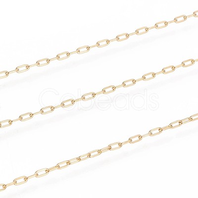 Ion Plating(IP) 304 Stainless Steel Paperclip Chains CHS-F010-01A-G-1