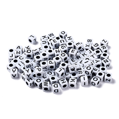 800Pcs 4 Style Acrylic Beads MACR-YW0001-17-1
