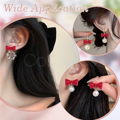 42Pcs Alloy Bowknot Stud Earring Findings EJEW-ME0001-29-1