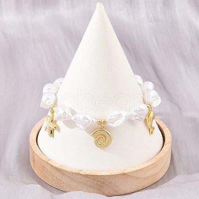 Ocean Brass Starfish Dolphin Charm Bracelets for Women KK-CBA68DA-05G-1