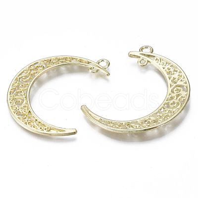 Alloy 2-Loop Link Pendants PALLOY-S121-227-1