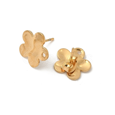 304 Stainless Steel Stud Earring Finding STAS-V015-31D-G-1