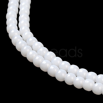 Imitation Jade Glass Beads Strands GLAA-K062-A01-09-1