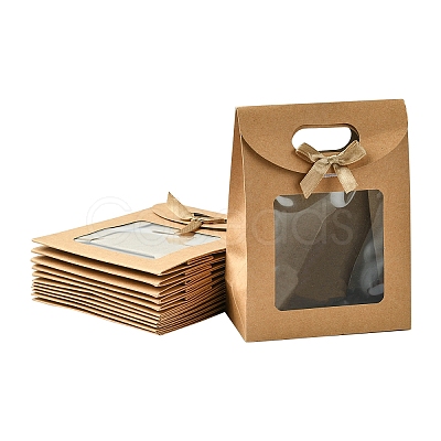 12Pcs Blank Kraft Paper Bags ABAG-YW0001-11-1