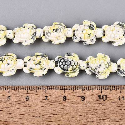 Synthetic Turquoise Dyed Beads Strands G-P507-05E-1