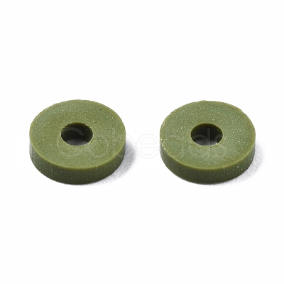 Handmade Polymer Clay Beads Strands CLAY-R089-6mm-T02B-29-1
