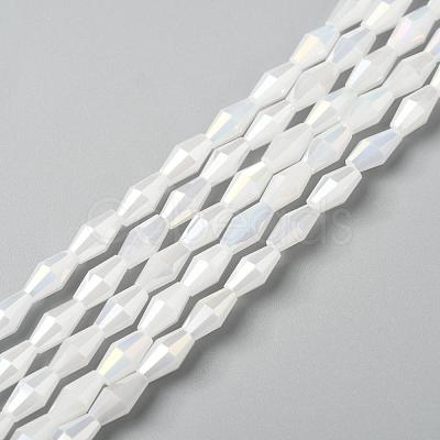 Imitation Jade Glass Beads GLAA-P001-08A-01-1