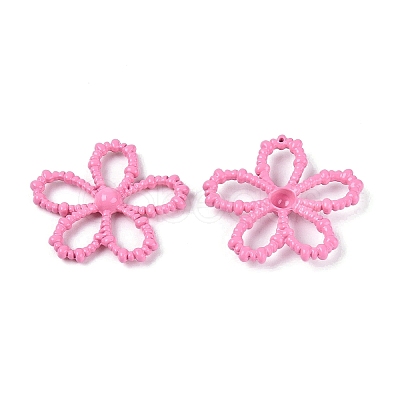 Spray Painted Alloy Flower Multi-Strand Links PALLOY-Q464-01G-1