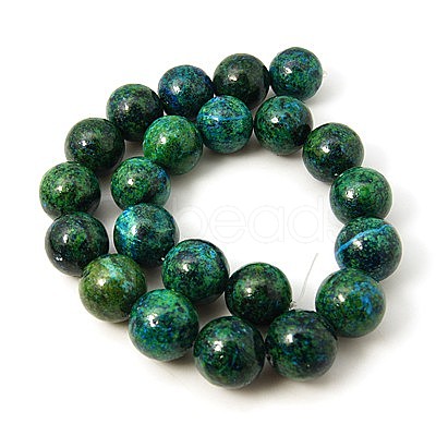 Synthetic Chrysocolla Beads Strands G-L529-B01-6mm-1