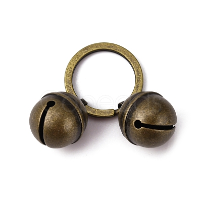 Brass Bell Keychain HJEW-WH0042-22AB-1