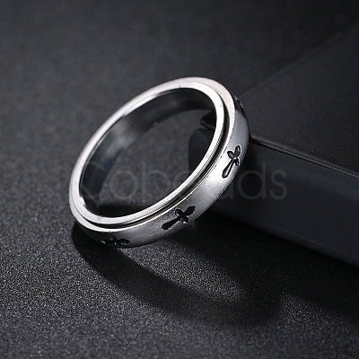 Cross 304 Stainless Steel Rotating Finger Ring PW-WG58926-02-1