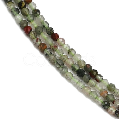 Natural African Bloodstone Beads Strands G-S388-A02-2mm-1