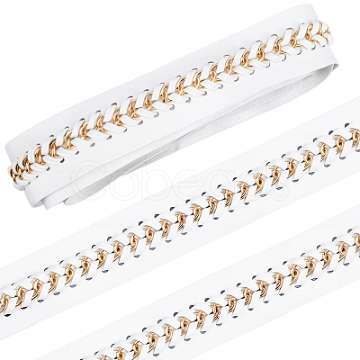 2 Yards Flat PU Imitation Leather Cords OCOR-CL0001-08A-1