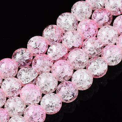 Baking Paint Crackle Glass Beads Strands X-CCG-S001-8mm-02-1