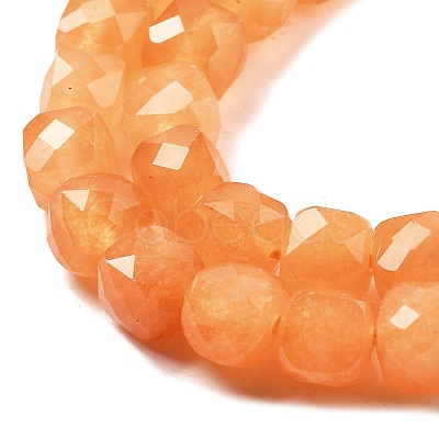 Natural Quartz Imitation Orange Aventurine Beads Strands G-C179-B17-01-1