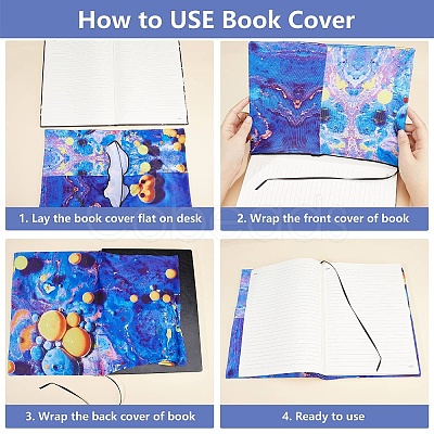 Polyester Book Covers OFST-WH0009-006-1