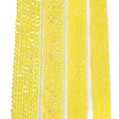 Electroplate Glass Beads Strands EGLA-A044-T4mm-L29-1