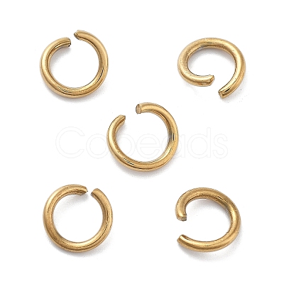 Ion Plating(IP) 304 Stainless Steel Open Jump Rings STAS-M081-01G-06-1