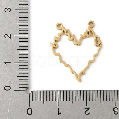 304 Stainless Steel Pendants STAS-G355-10G-1