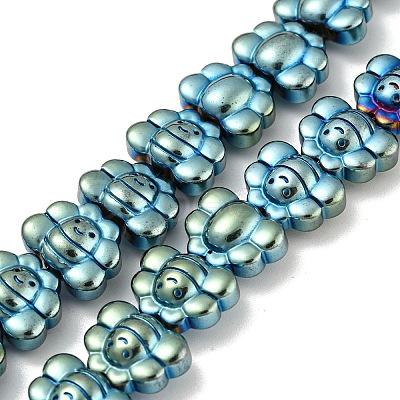 Electroplated Synthetic Non-magnetic Hematite Beads Strands G-Z032-D02-05C-1