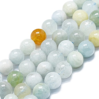 Natural Aquamarine Beads Strands G-K245-A15-04-1