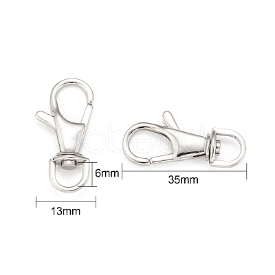 Tarnish Resistant Polished 316 Surgical Stainless Steel Large Lobster Claw Swivel Clasps STAS-R072-27-1