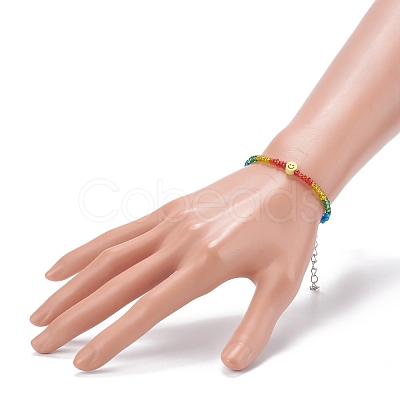 Glass Seed Beaded Bracelets BJEW-JB06122-1