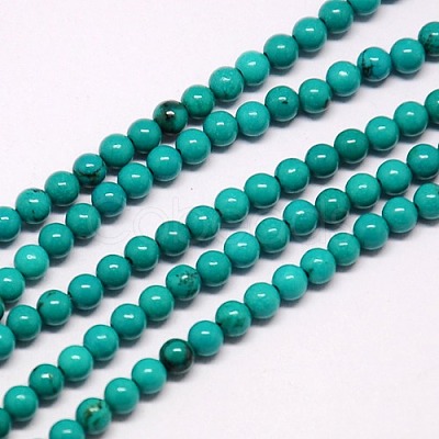 Natural Magnesite Beads Strands TURQ-L019-2mm-01-1