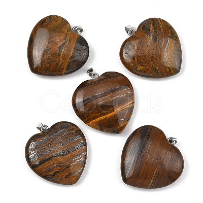 Natural Tiger Iron Pendants GG-K002-12A-14-1