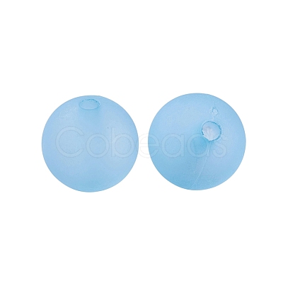 Round Transparent Acrylic Beads FACR-X0001-01-10mm-1