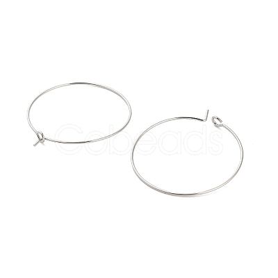 Brass Hoop Earring Findings KK-R112-038D-1