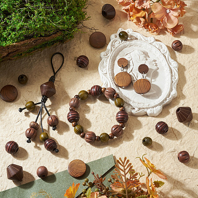 Wood European Beads WOOD-TA0003-09A-1